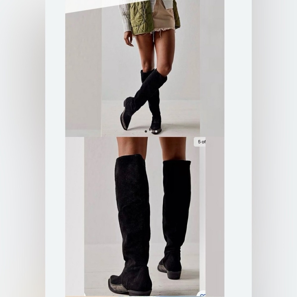 ❤️❤️❤️free people sterling western tall boots. Size 8. Worn twice.